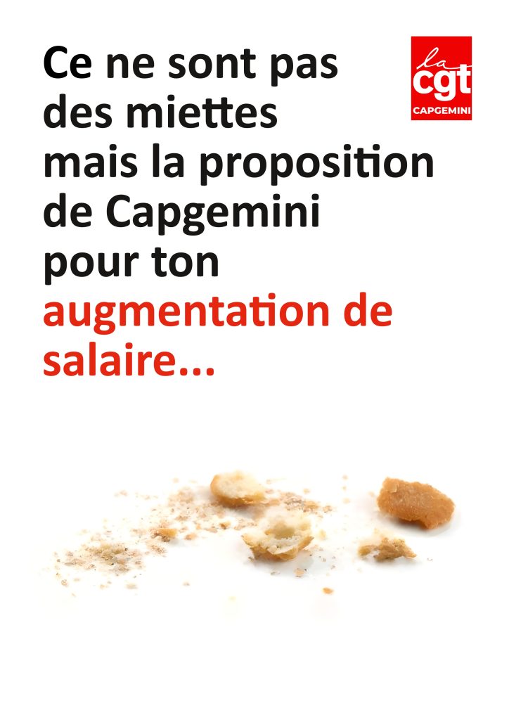 Image de miettes de pain : Ce ne sont pas des miettes, mais la proposition de Capgemini pour ton augmentation de salaire