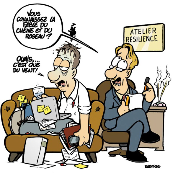 Dessin humoristique de babouse