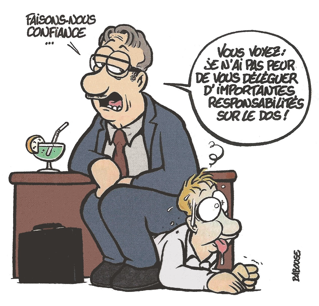 Dessin humoristique de Babouse