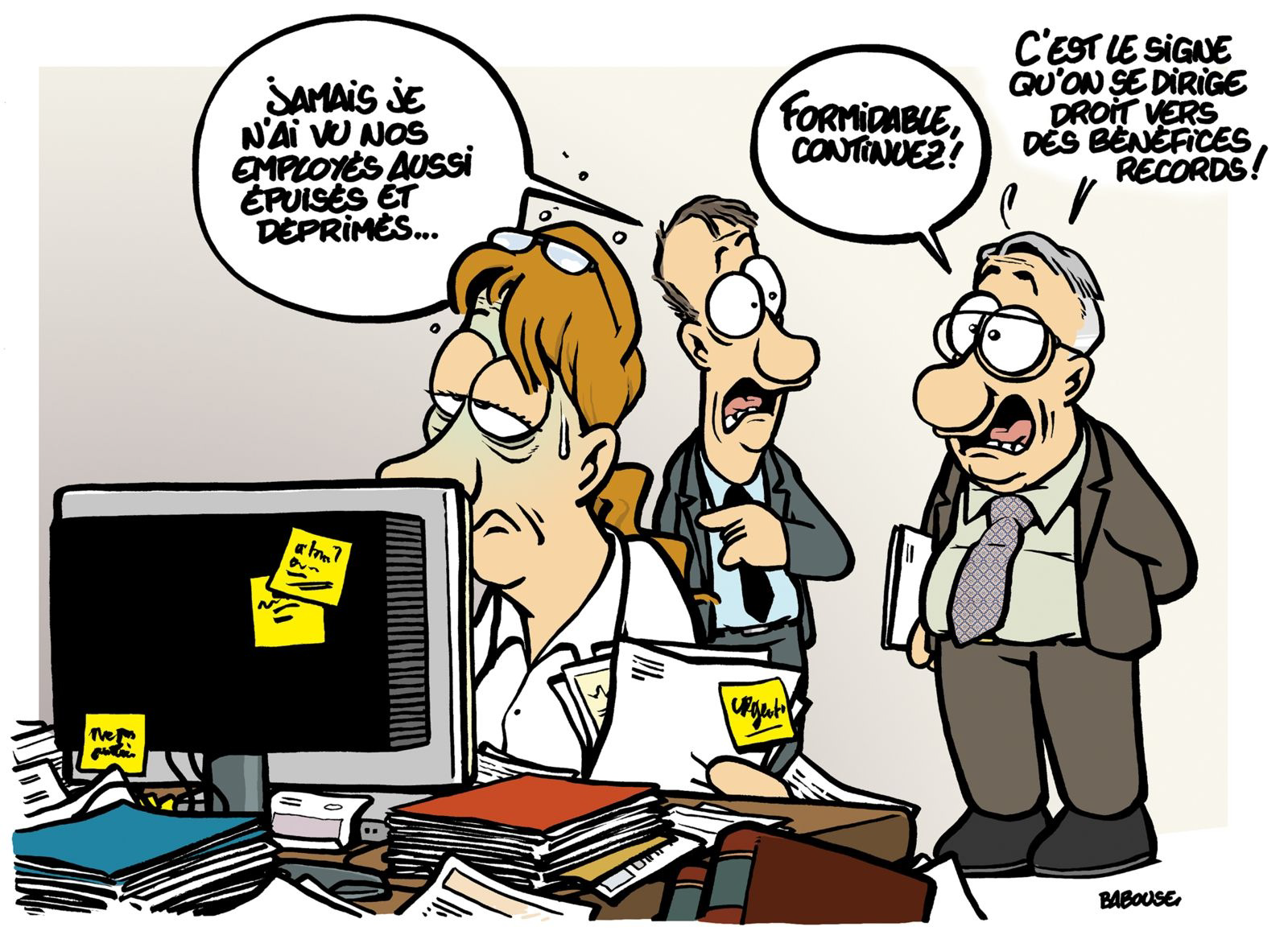 Dessin humoristique de Babouse