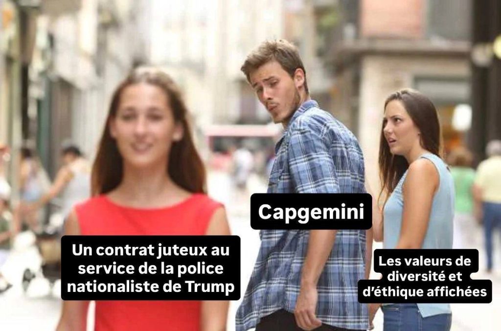 Meme : Capgemini se retournant sur un contrat juteux, en dépit des valeurs affichées