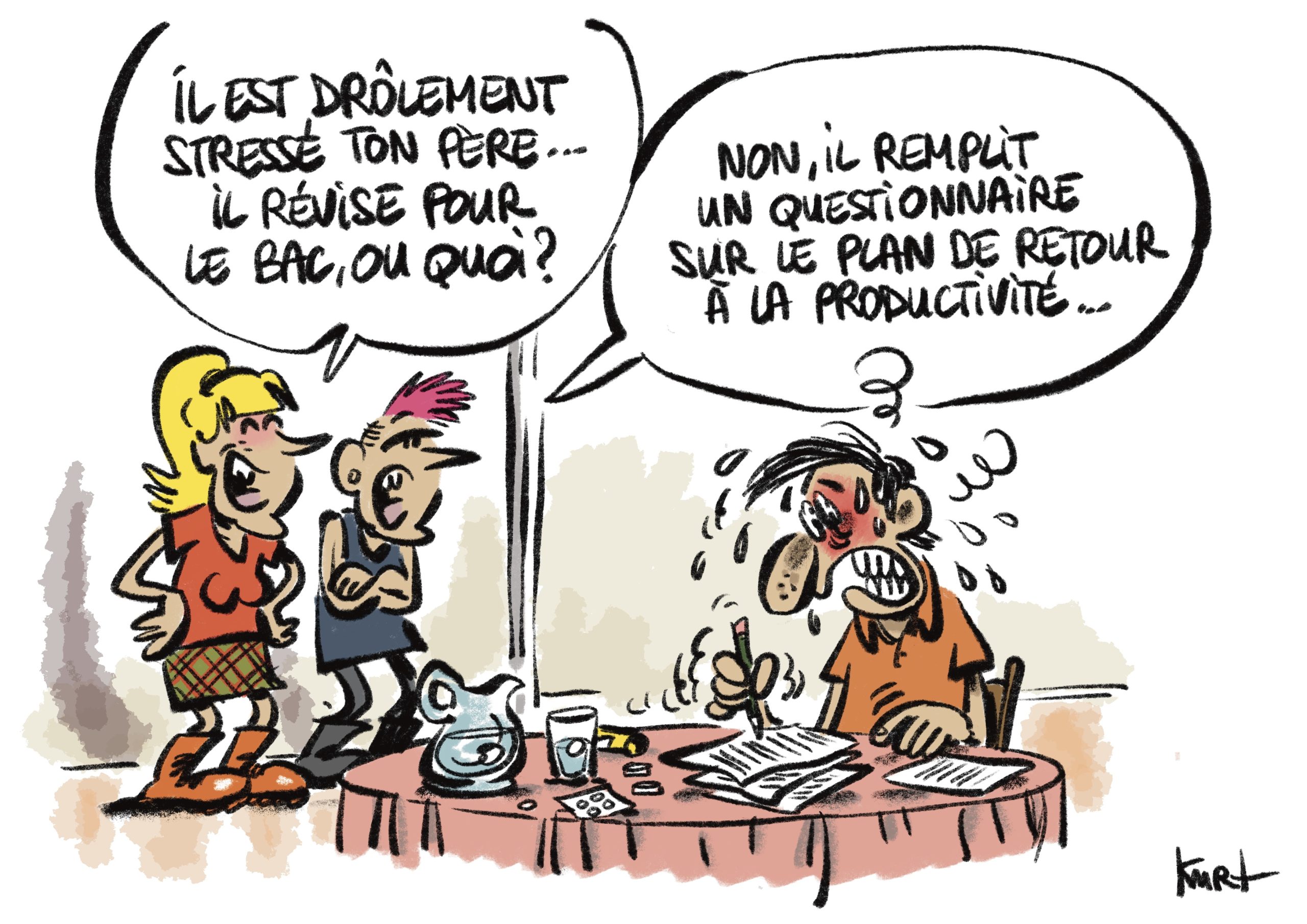 Dessin humoristique de Kurt