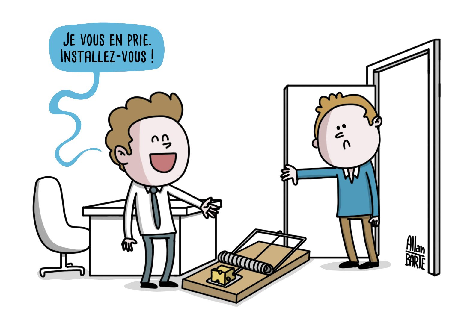 Dessin humoristique d'Allan Barte